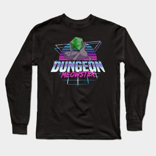 Dungeon Meowster Cute Cat Gaming Long Sleeve T-Shirt